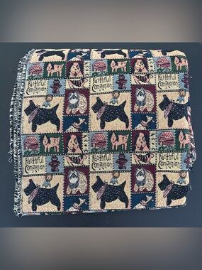 Debbie Mumm Faithful Companion Upholstery Fabric Scotty Dog BTY